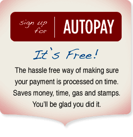 sign up for auto pay sign